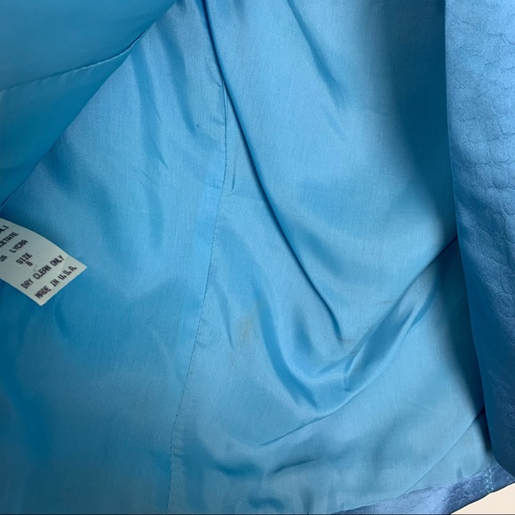 Vintage Alberto Makali Blue Reptilian 3-Piece Suit Set - Picture 14 of 16